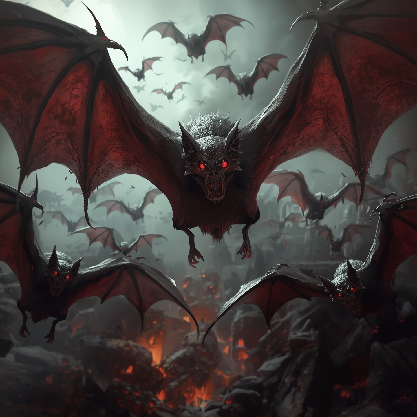 Giant Bat Swarms